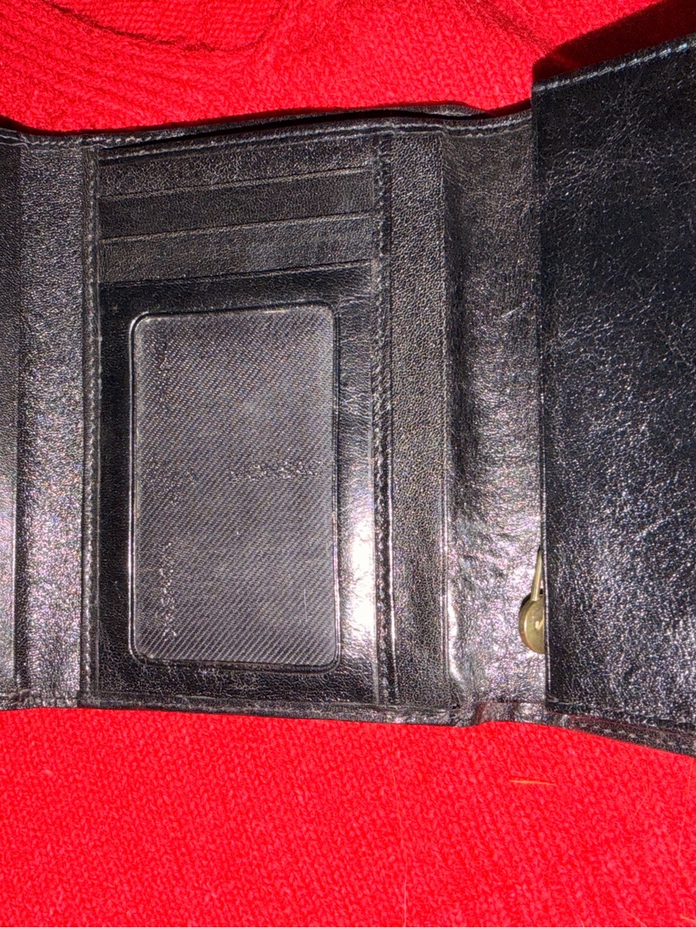 Monsac Trifold Black Wallet
